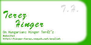 terez hinger business card